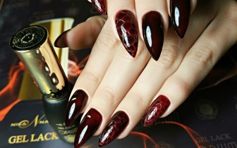 Бордовая рептилия! Очень изыскано и необычно!